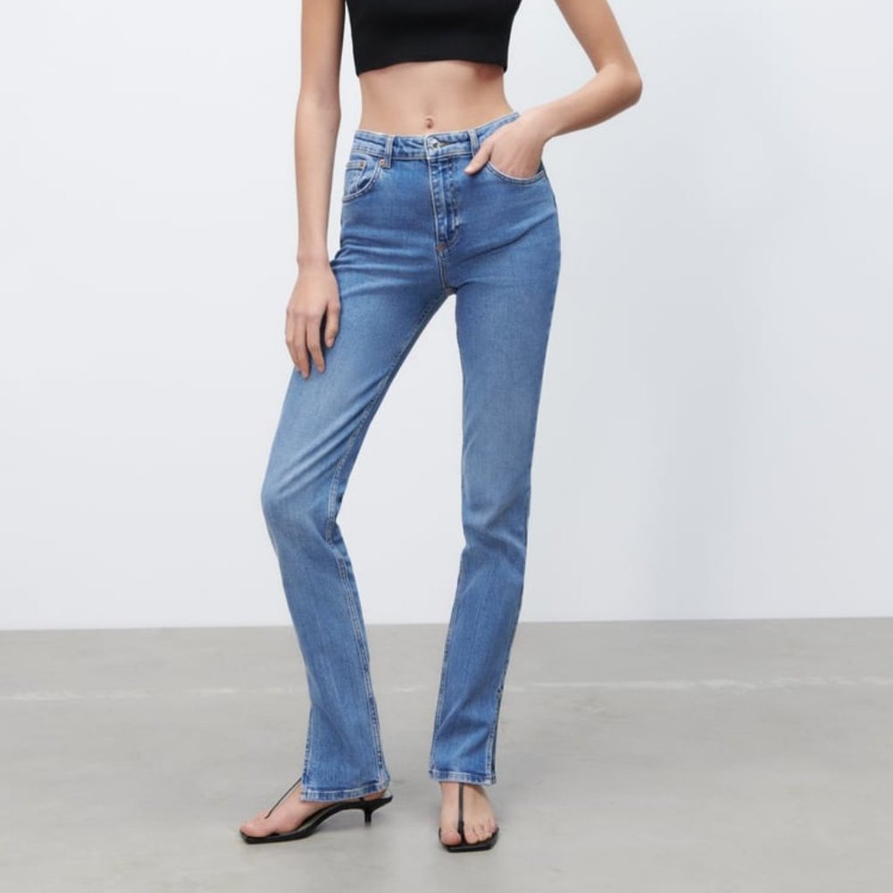 ZARA SPLIT HEM ZW THE SKINNY JEANS